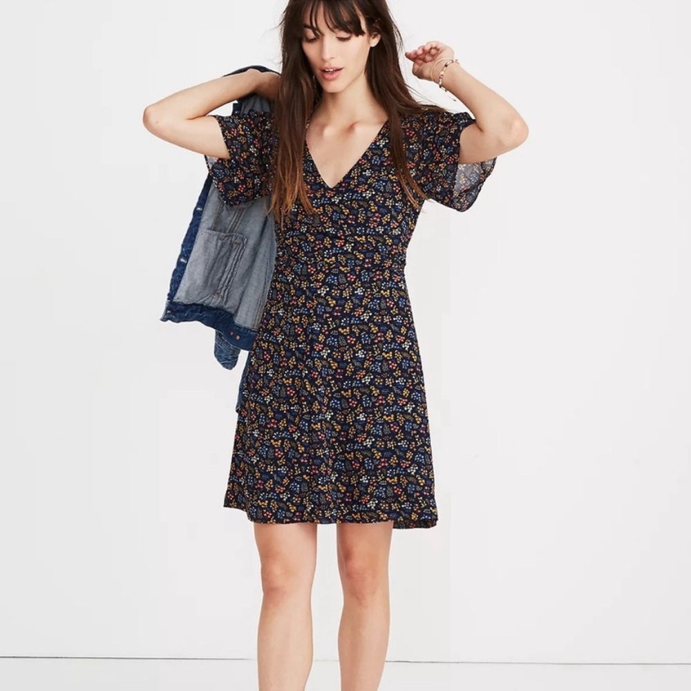 MADEWELL | Cross Front Garden Party Mini Dress